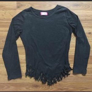 Size 7/8 Girls suede shirt